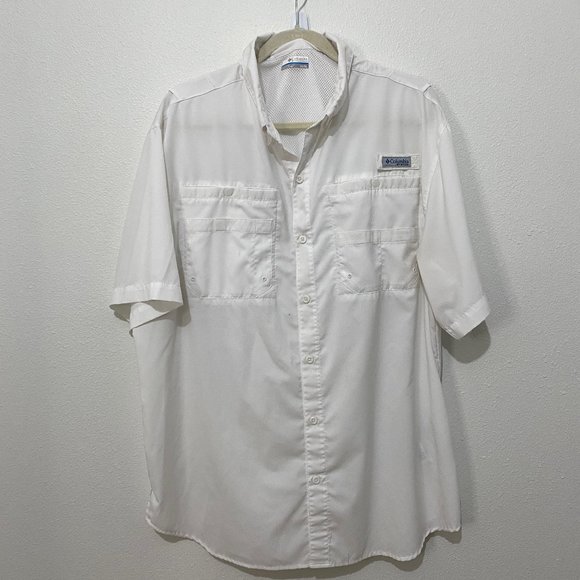 Columbia Other - Columbia White PFG Shirt Size XL